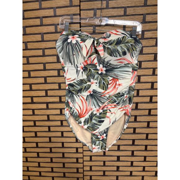 Kona Sol Other - Kona‎ Sol Palm Print One Piece Swimsuit Size Large